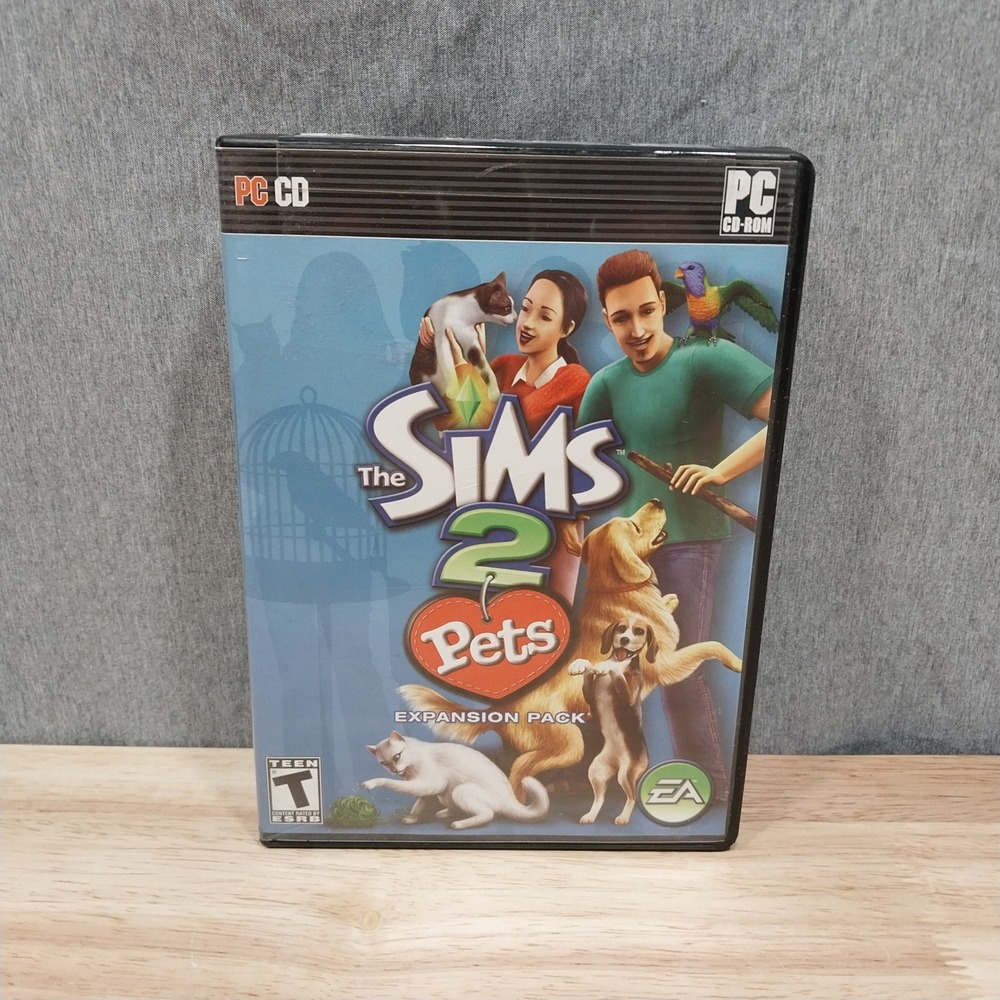 The Sims 2 Pets Expansion Pack 2-Disc Set EA PC Video Game  Blue